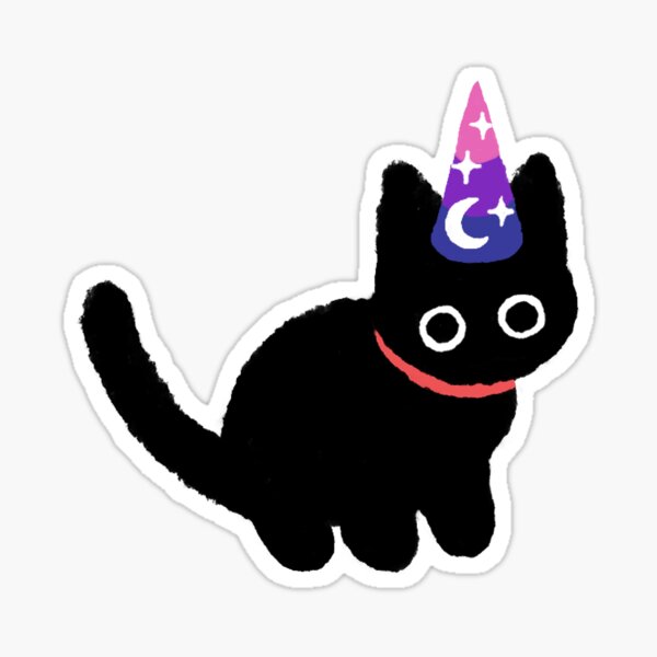 Lilcat Wizard Bisexual Sticker
