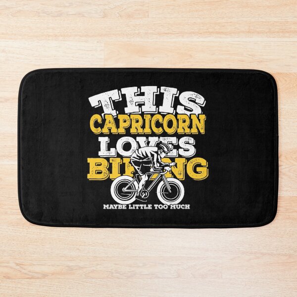 Item preview, Horoscope Zodiac Sign Capricorn Loves Biking designed and sold by TheCrazyBear.