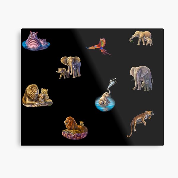 Animals of the African Savanna Metal Print