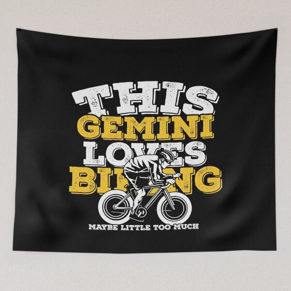 Item preview, Horoscope Zodiac Sign Gemini Loves Biking designed and sold by TheCrazyBear.