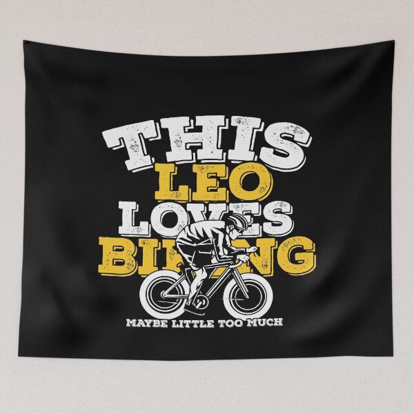 Item preview, Horoscope Zodiac Sign Leo Loves Biking designed and sold by TheCrazyBear.