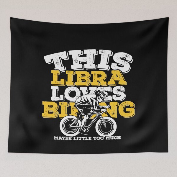Item preview, Horoscope Zodiac Sign Libra Loves Biking designed and sold by TheCrazyBear.