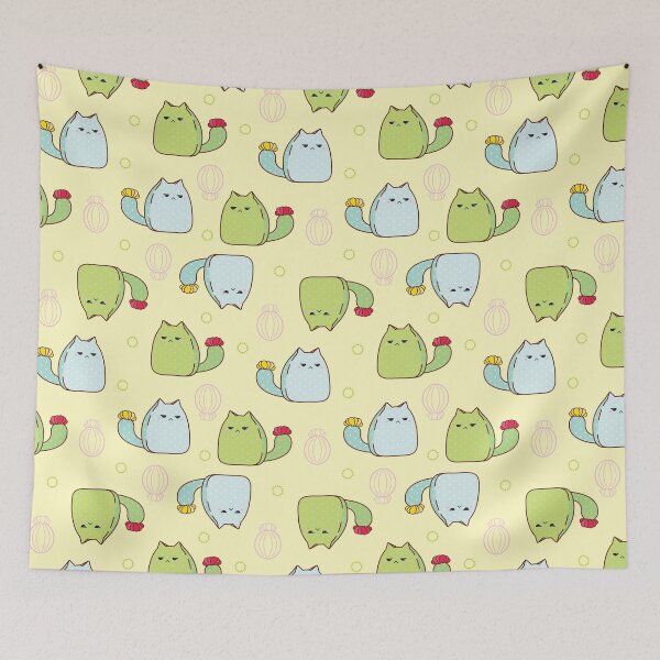 Item preview, Cactus Cats on Desert Sand designed and sold by Sophia Adalaine Zhou.