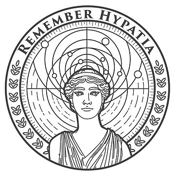 Artwork thumbnail, Remember Hypatia - Black on White by doriangreyscale