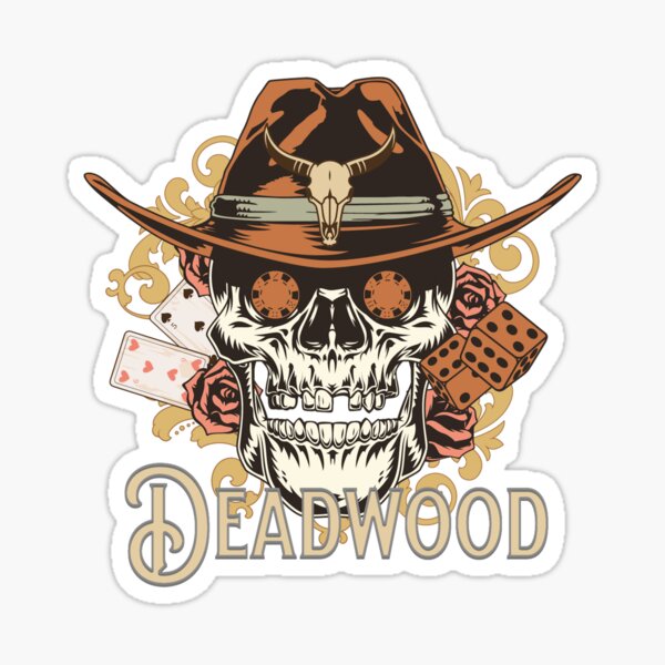 Rustic Casino Gambling Western Saloon South Dakota Deadwood Sticker