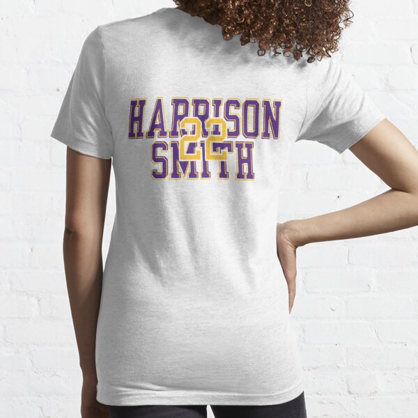 Minnesota Vikings Graphic #22 Harrison Smith Purple Jersey T-Shirt Womens  Size M