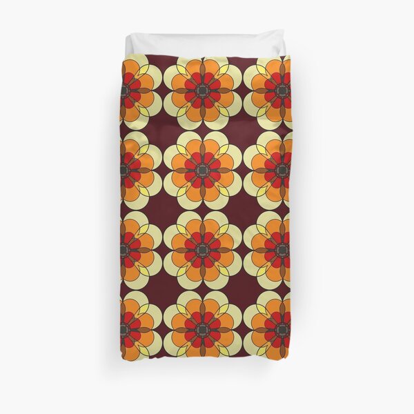 Retro Marigold Duvet Cover