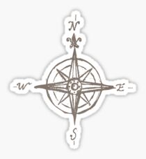Vintage compass illustration Sticker
