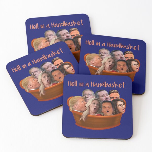 Item preview, Hell (Republicans) in a Handbasket designed and sold by VicesAndVerses.