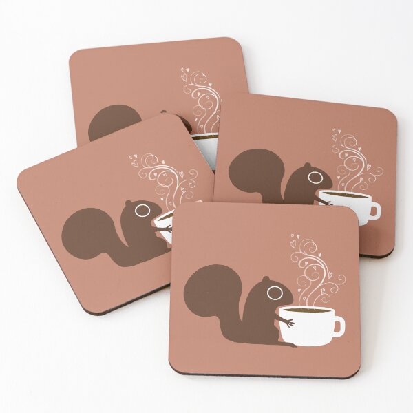Item preview, Squirrel Loves Coffee designed and sold by Jenn Inashvili.