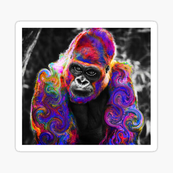 Rainbow Tie Dye Gorilla  Art Board Print for Sale by KiwiAs