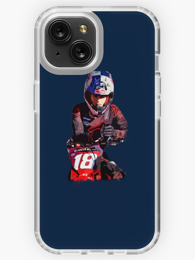 Jett Lawrence Motocross Racer x iPhone Case