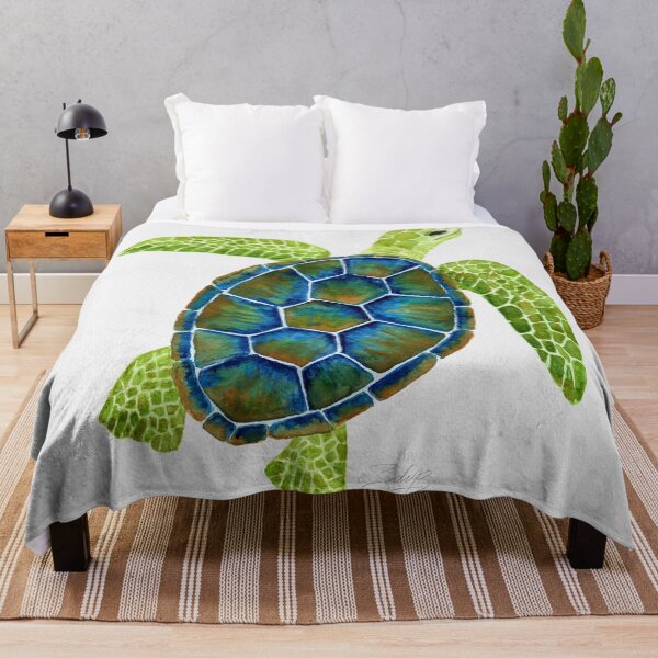 Item preview, Cute Sea Turtle - Blues and Greens designed and sold by SandraBedoya.