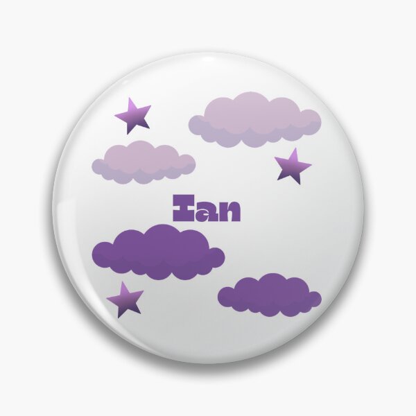 Item preview, Ian Starry Sky Lavender Purple Clouds Name Design designed and sold by debmund.