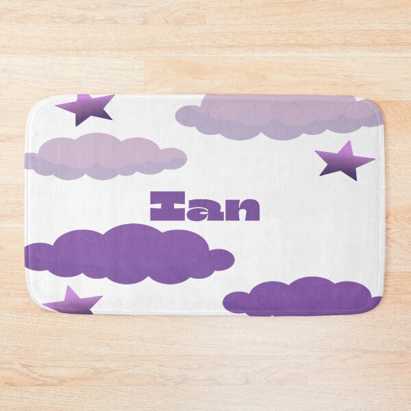 Item preview, Ian Starry Sky Lavender Purple Clouds Name Design designed and sold by debmund.