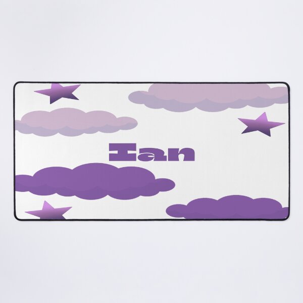 Item preview, Ian Starry Sky Lavender Purple Clouds Name Design designed and sold by debmund.