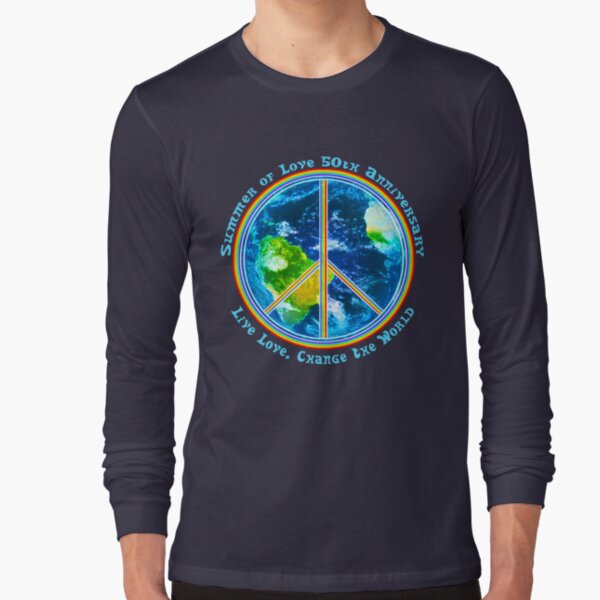 Summer of Love Anniversary Live Love Long Sleeve T-Shirt