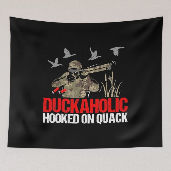 Item preview, Duckoholic Hooked On Quack Funny Duck Hunting Hunter Gift designed and sold by BernardMurray.