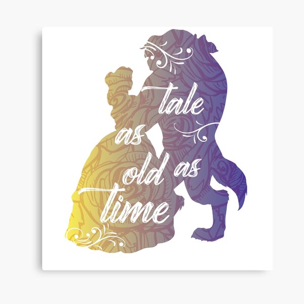 Beauty and The Beast- Tale as old as time Canvas Print