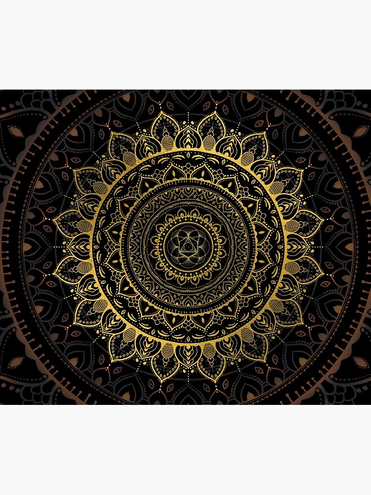 Gold Zen Mandala 9 by CameronGray