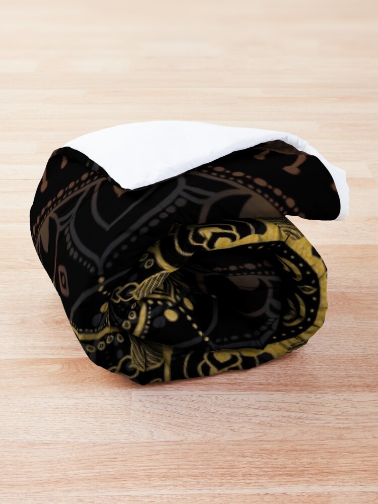Alternate view of Gold Zen Mandala 9 Comforter