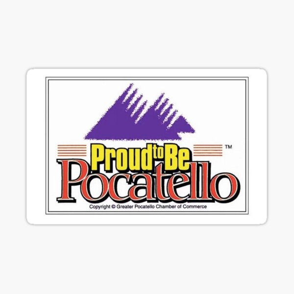 "Pocatello City Flag " Sticker by L00l00lawton Redbubble