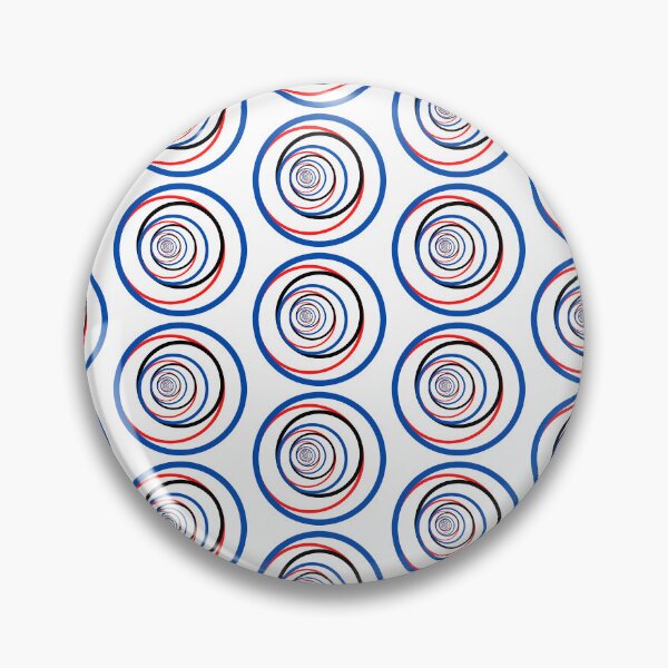 Item preview, Blue, Red, Black Concentric circles designed and sold by ashlynrlee.