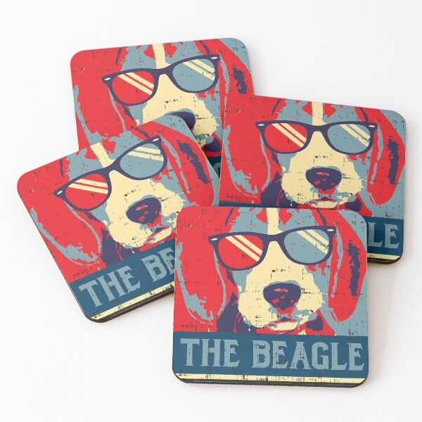 Item preview, The Beagle Obama Poster Vintage Animal Pet Hound Dog Gift T-Shirt designed and sold by gleberxoruesg.