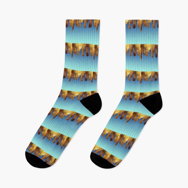 Item preview, Modern Blue And Gold Glitter Gradient Ombre Sombre Abstract ,luxury, glam, girly, glitter, abstract, sparkle, shiny,  aqua blue,golden, designed and sold by Tamas Das.