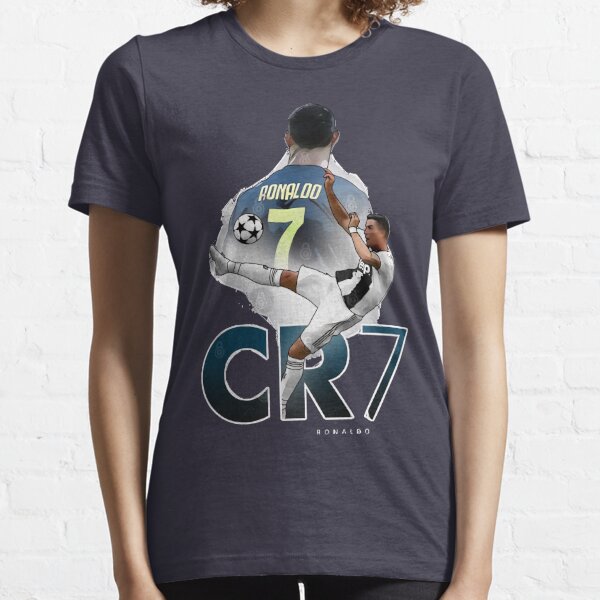 Soccer Shirt #7 Ronaldo CR7 Cristiano Juve Men's T-Shirt (Black