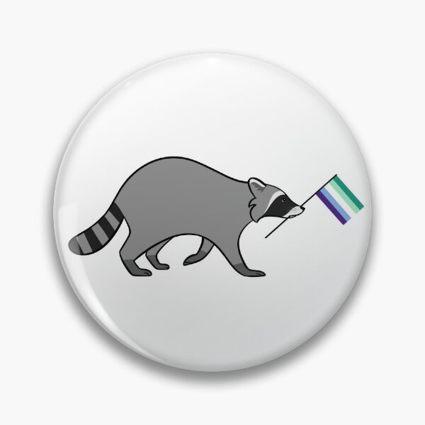 Item preview, Gay/MLM Pride Raccoon designed and sold by Oreo-Lynx.