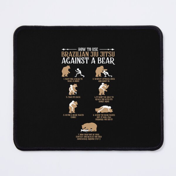 Item preview, Brazilian JiuJitsu Against a Bear Shirt Funny MMA  designed and sold by Rosa1202Shop.