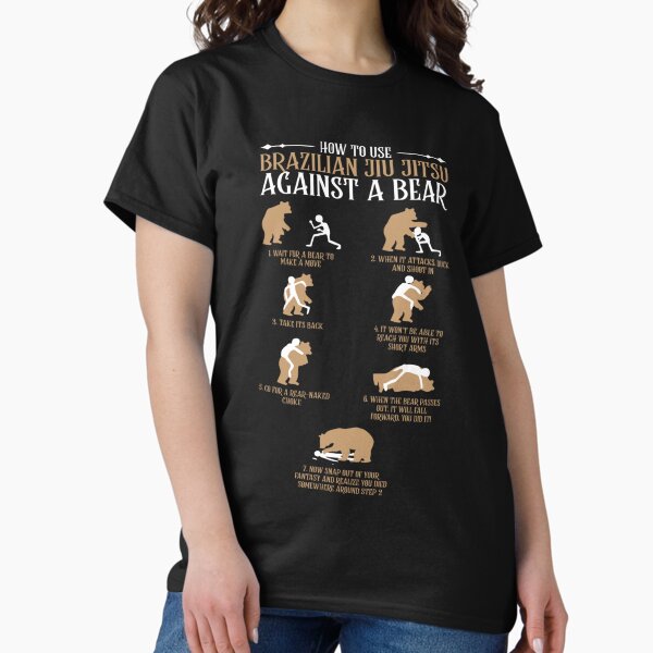 Item preview, Brazilian JiuJitsu Against a Bear Shirt Funny MMA  designed and sold by Rosa1202Shop.