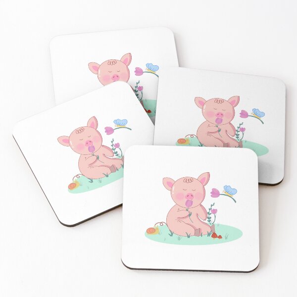 Item preview, A pig named Oslo loves in garden. designed and sold by Pragatee.