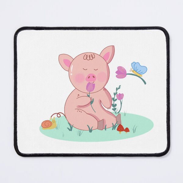 Item preview, A pig named Oslo loves in garden. designed and sold by Pragatee.