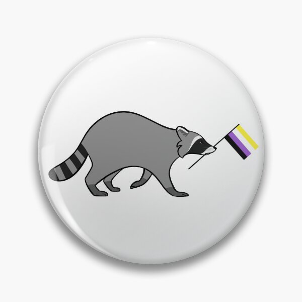 Item preview, Non-binary Pride Raccoon designed and sold by Oreo-Lynx.