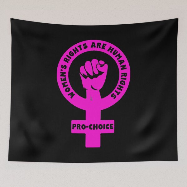 Item preview,  PINK FIST WOMENS RIGHTS ARE HUMAN RIGHTS PRO CHOICE designed and sold by LoveAndDefiance.