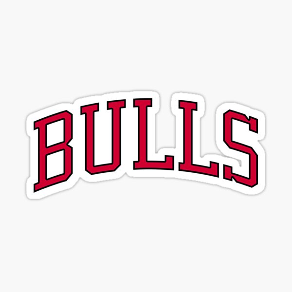 Chicago Bulls Wordmark (small l Sticker for Sale by saras0salb