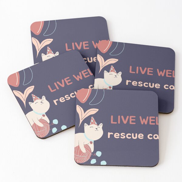 Item preview, Rescue cats designed and sold by Ourhappyplaces.