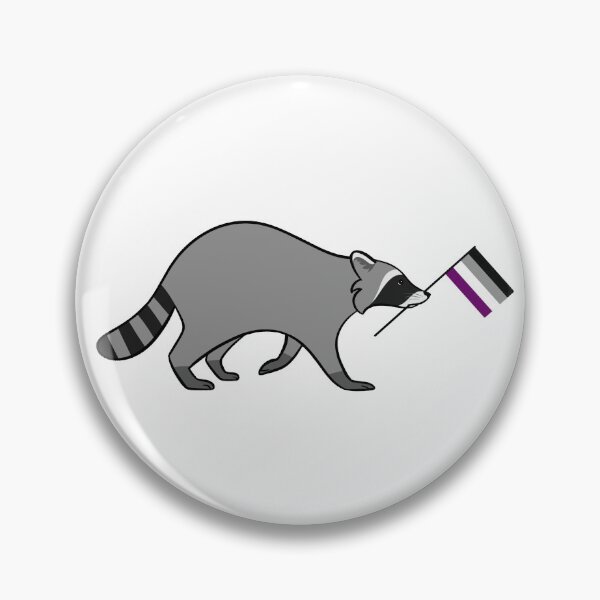 Aperçu de l'œuvre Raton laveur de la fierté asexuée créée et vendue par Oreo-Lynx.