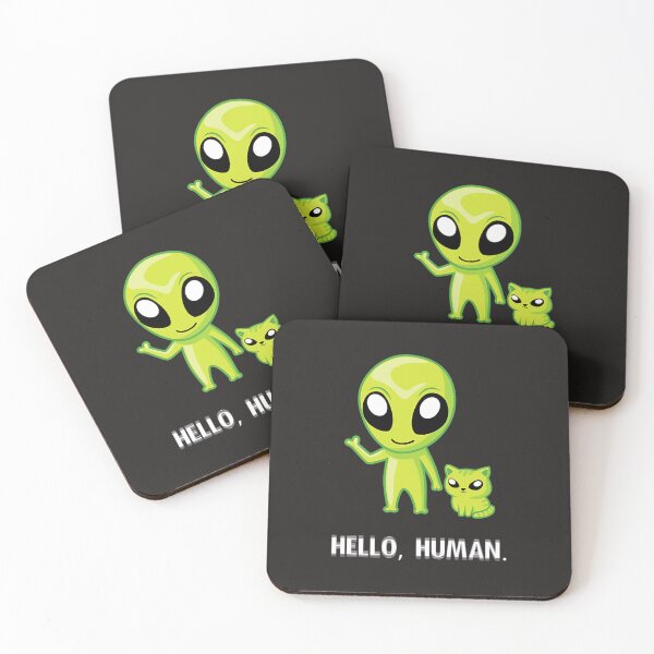 Item preview, Hello Human Alien and Cat T-Shirt T-Shirt designed and sold by waltzfeli.
