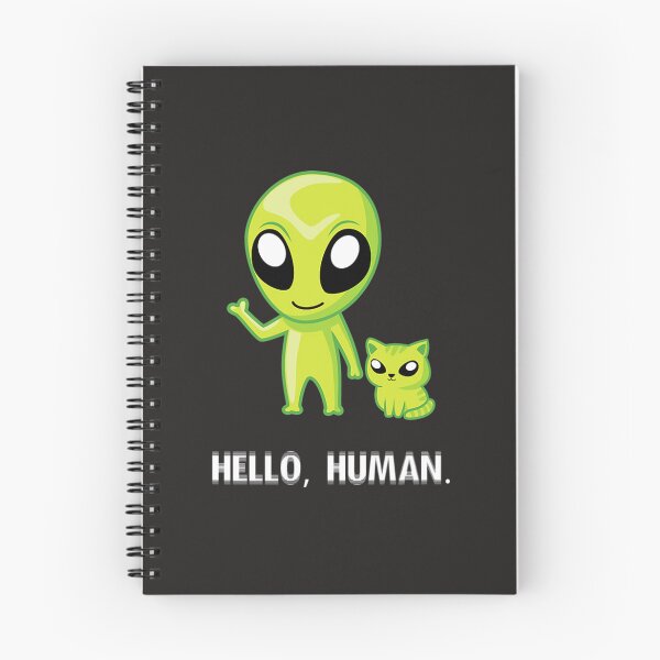 Item preview, Hello Human Alien and Cat T-Shirt T-Shirt designed and sold by waltzfeli.