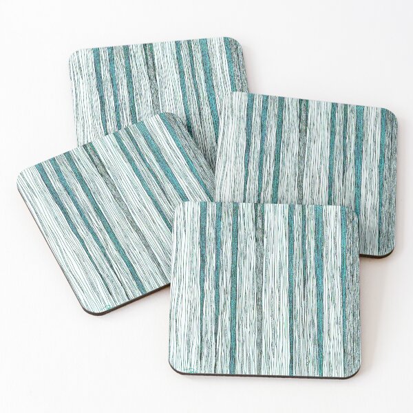 Item preview, Underwater Forest, Abstract Tree Forest pattern on Aqua Blue designed and sold by HBBArtShop.