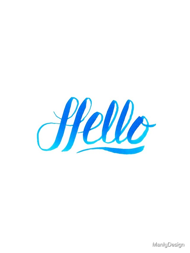 Thumbnail 4 of 4, iPhone Case, Hello designed and sold by ManlyDesign.