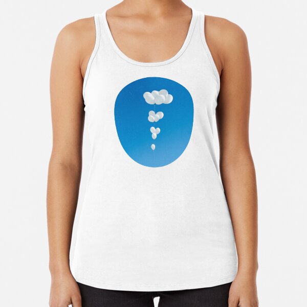 Saudade (White balloons) Racerback Tank Top