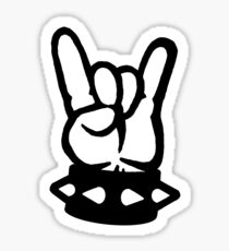 Too Much Metal! Hand Sign Sticker