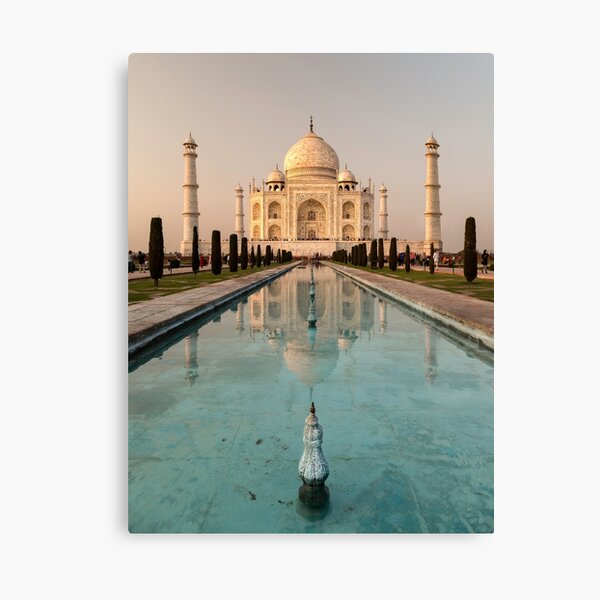 Taj Mahal Reflection India Canvas Print