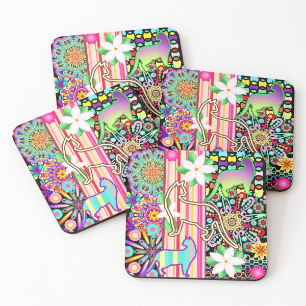 Item preview, Mandalas, Cats & Flowers Fantasy Pattern  designed and sold by BluedarkArt.