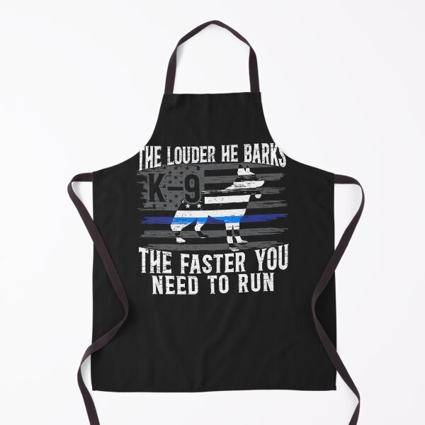 Item preview, The Louder He Barks K9 Trainer Law Enforcement Police Dog T-Shirt designed and sold by gleberxoruesg.