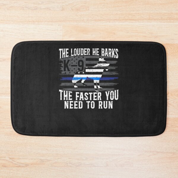 Item preview, The Louder He Barks K9 Trainer Law Enforcement Police Dog T-Shirt designed and sold by gleberxoruesg.